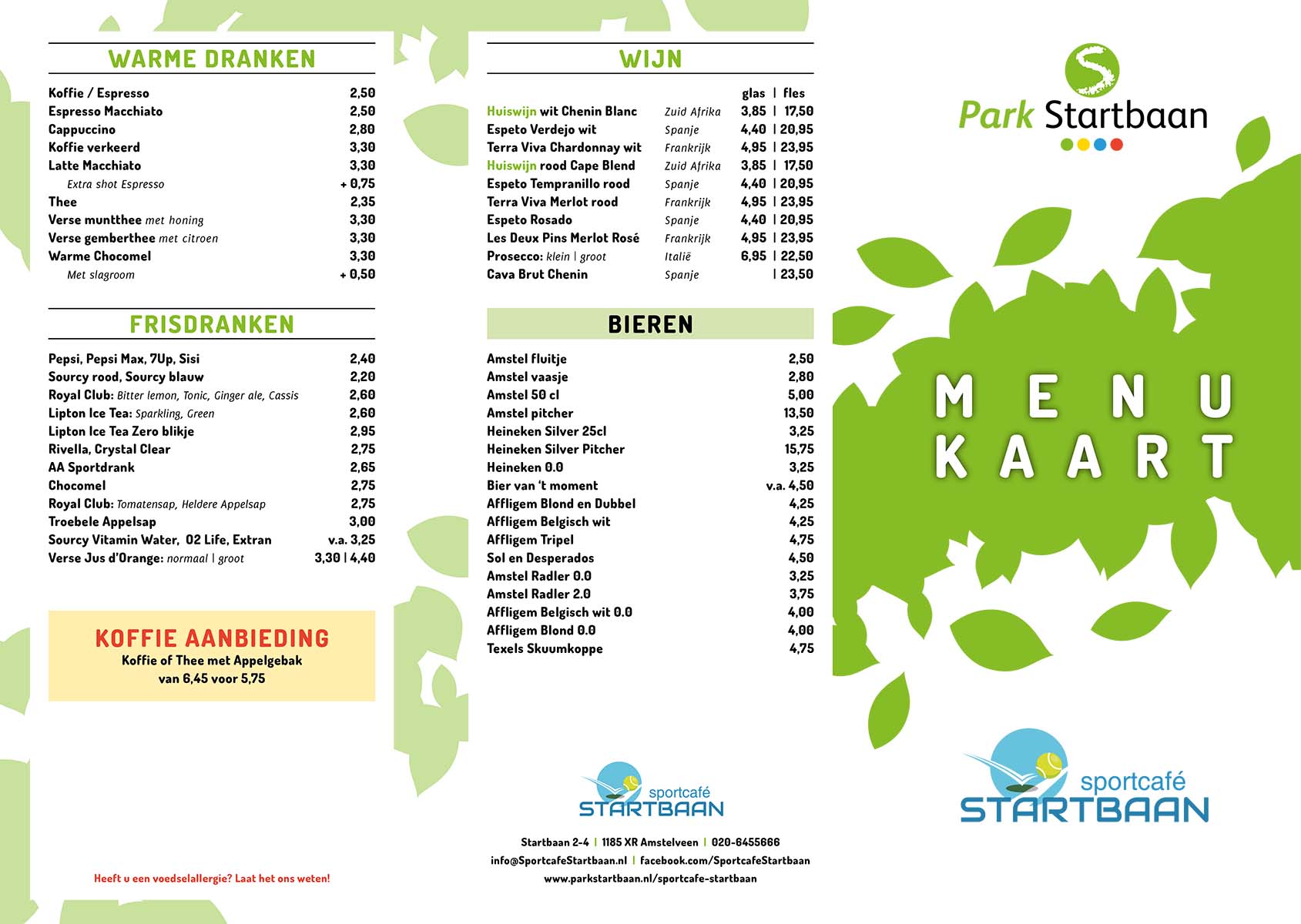 ParkStartbaan-Menukaart-1-202210 Menu Horeca Startbaan 2022