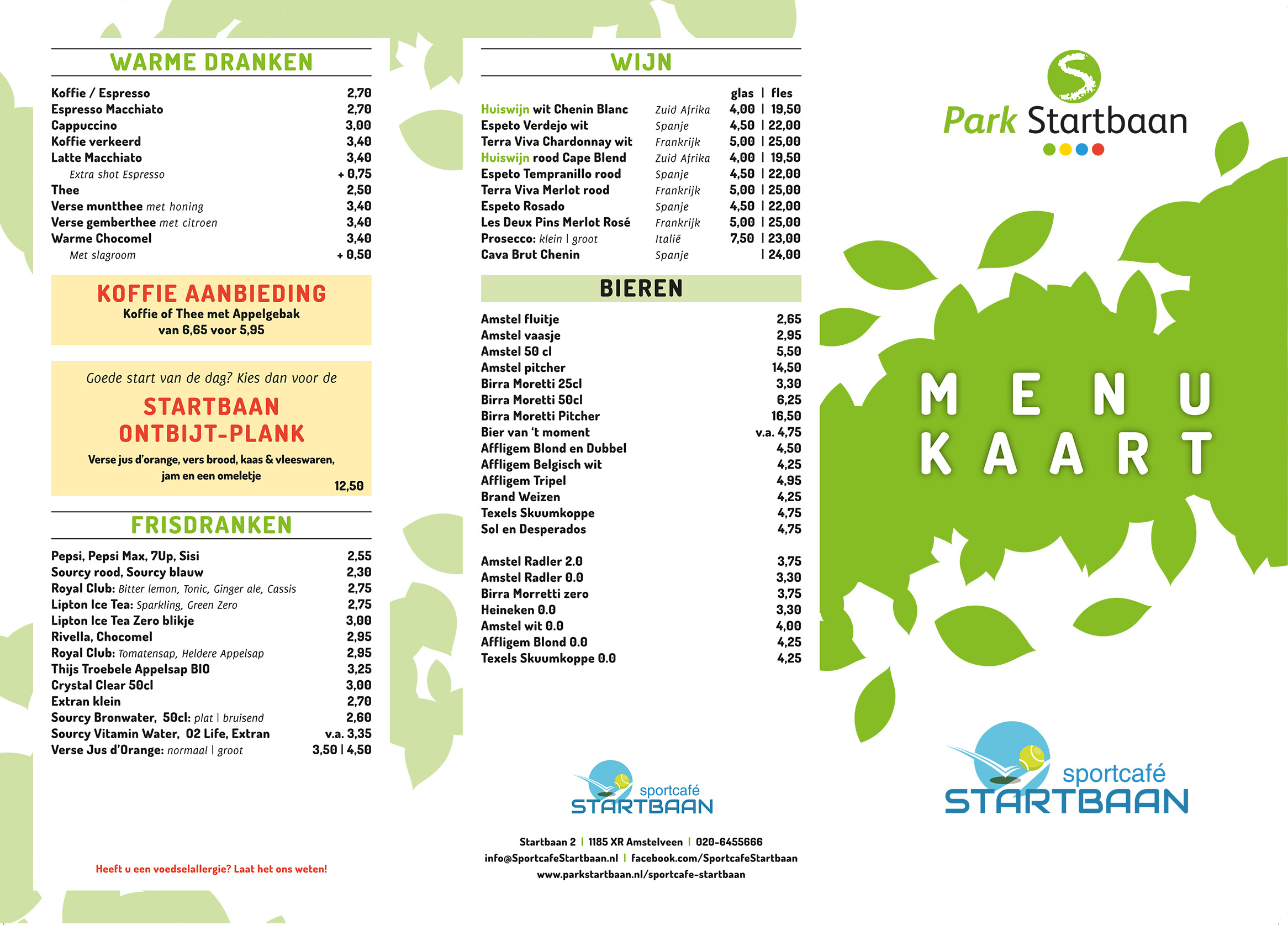 ParkStartbaan-Menukaart-1-20230411 Menu Horeca Startbaan 2022