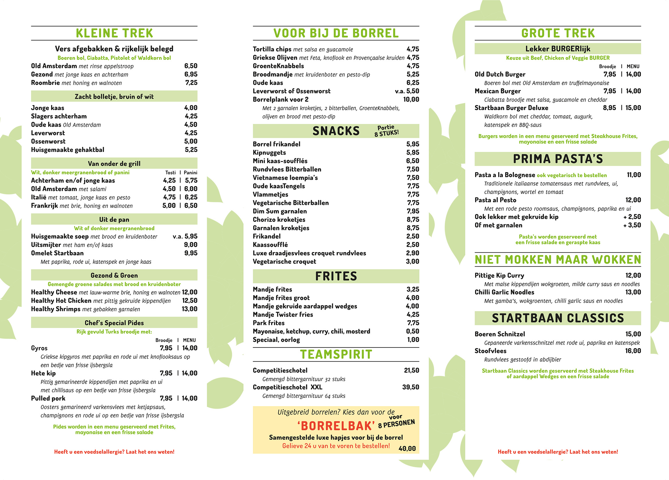 ParkStartbaan-Menukaart-2-20230411 Menu Horeca Startbaan 2022